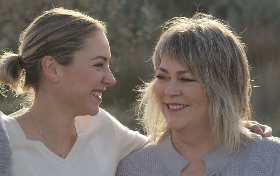 Kristen and her mother Jean of LaGaia UNEDITED smiling at each other